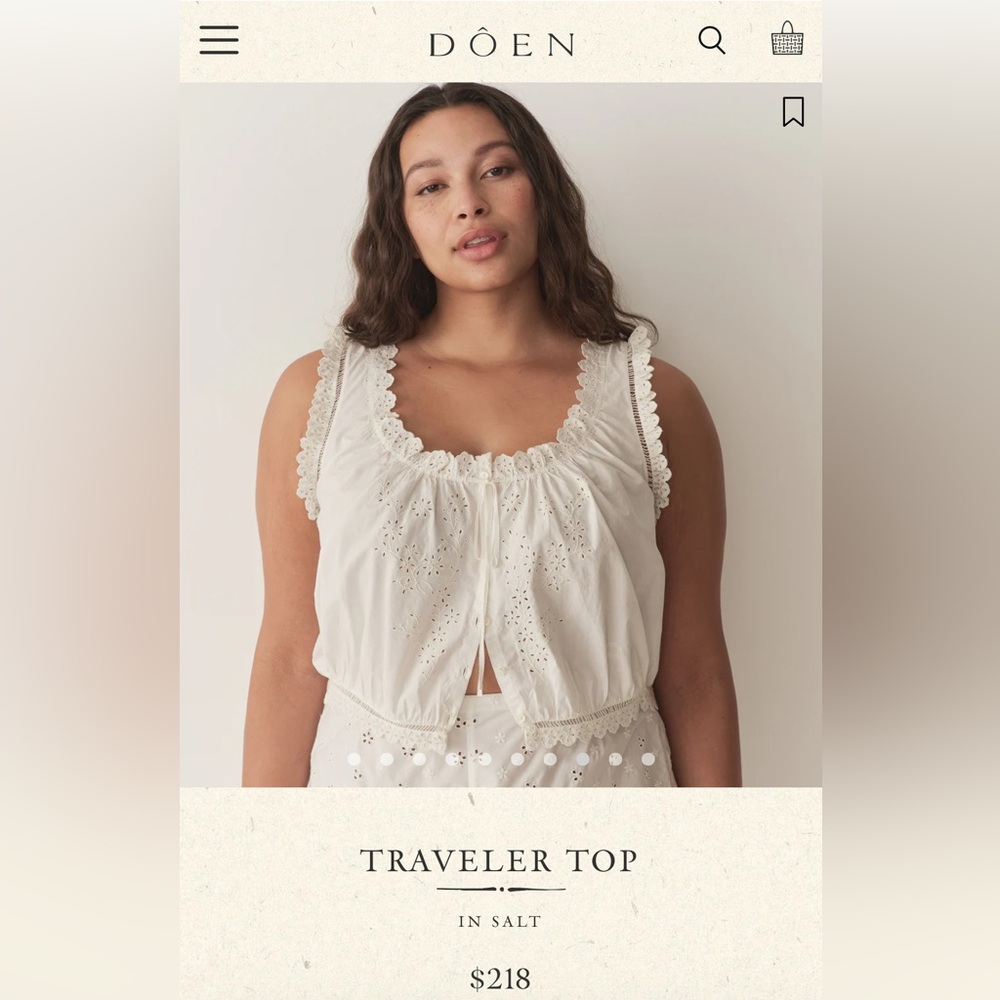 Doen Alana Top in Salt